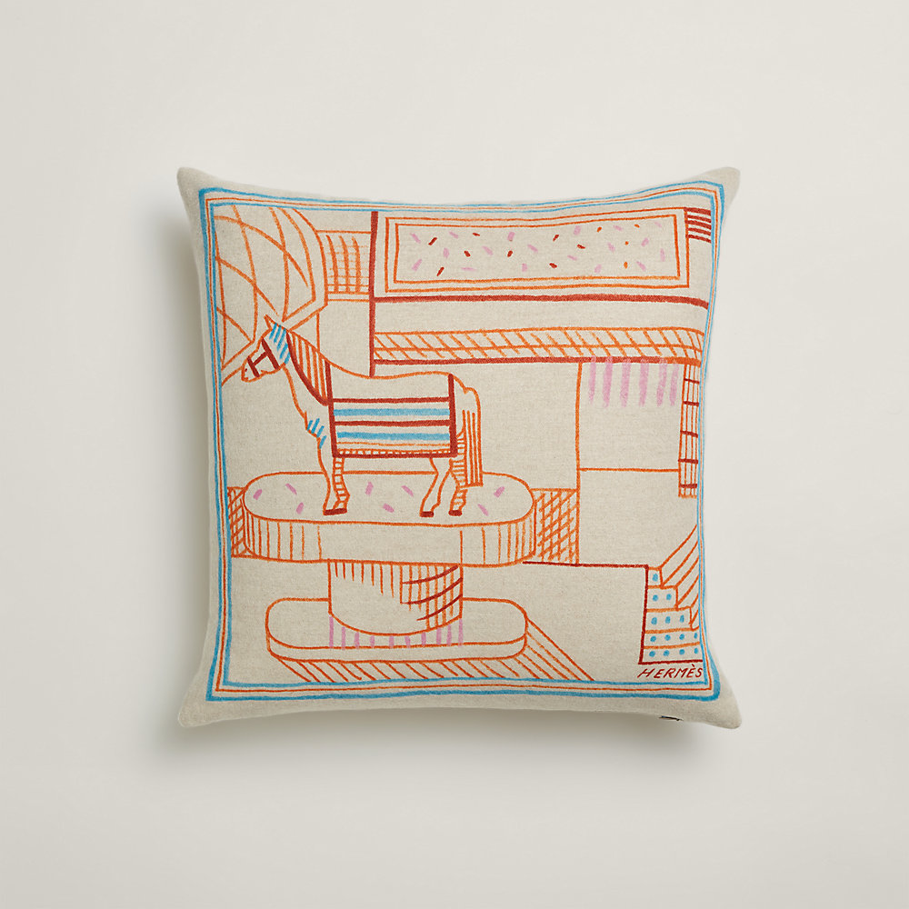 Coussin hermes orange - Décoration